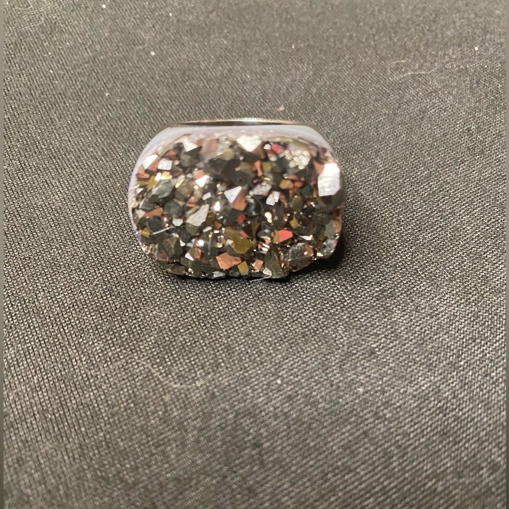 925 STERLING SILVER MILOR ITALY DRUZY RING